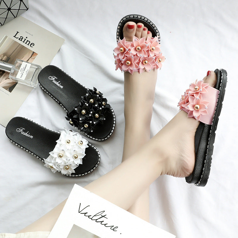Kvindesandaler Ny stil, moderne pailletsandaler til udendørs brug
