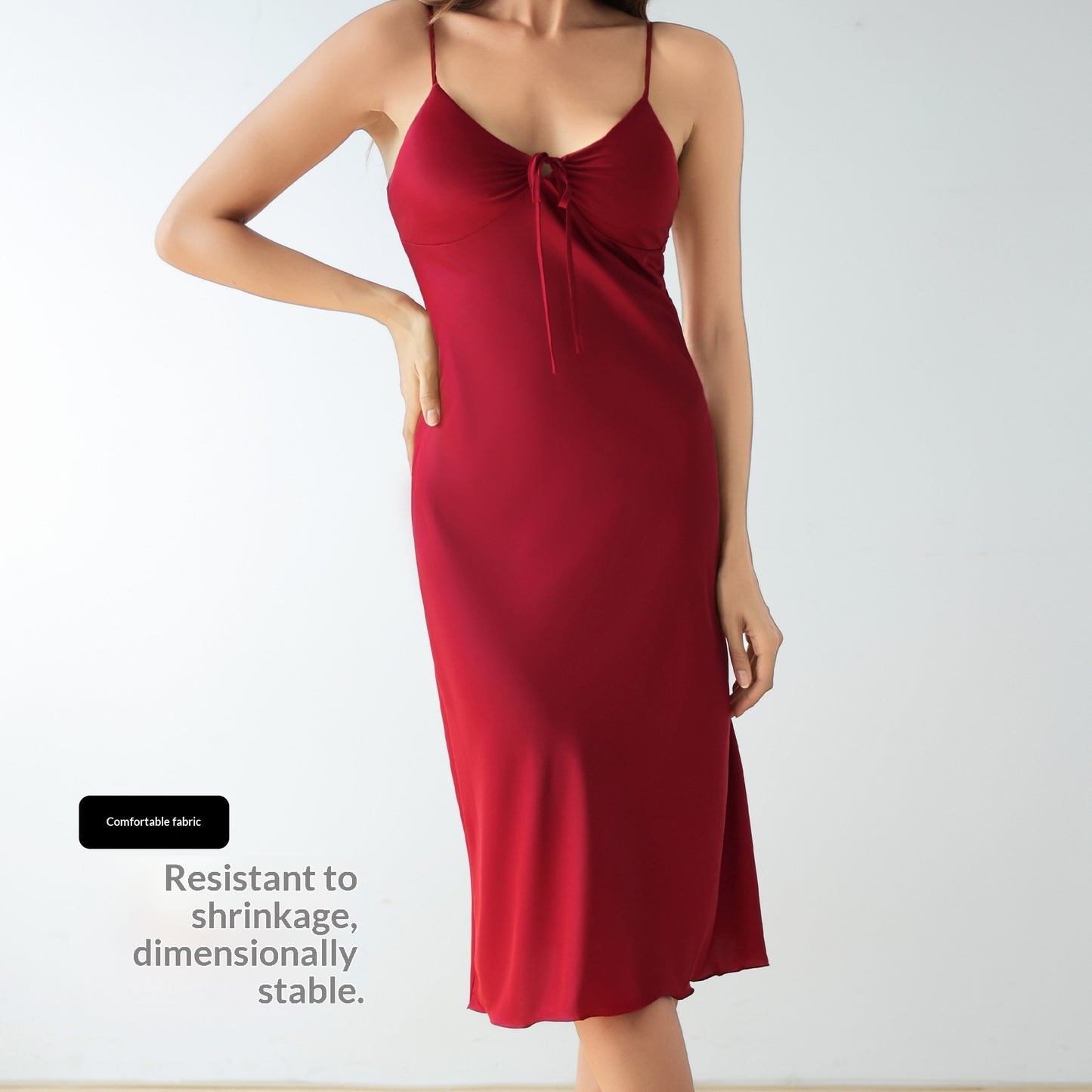 Womens Satin Pajamas With Chest Pads
