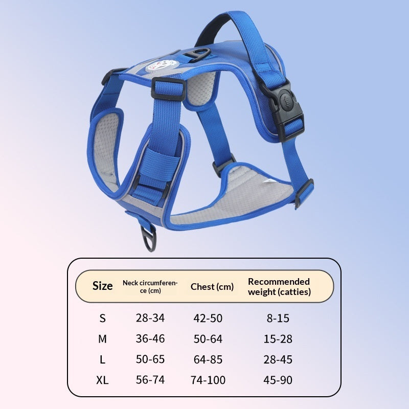 Large Dog Chest Harness Leash Portable