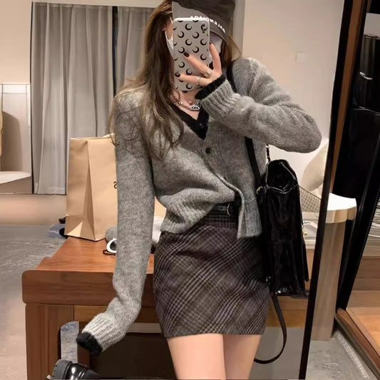 Women's Knitted Slim-fit Slimming Cardigan Sweater
