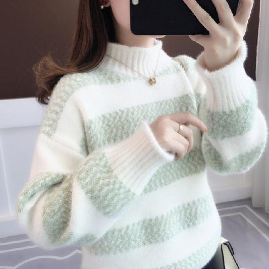 Raw Sweater Female Loose Outer Wear