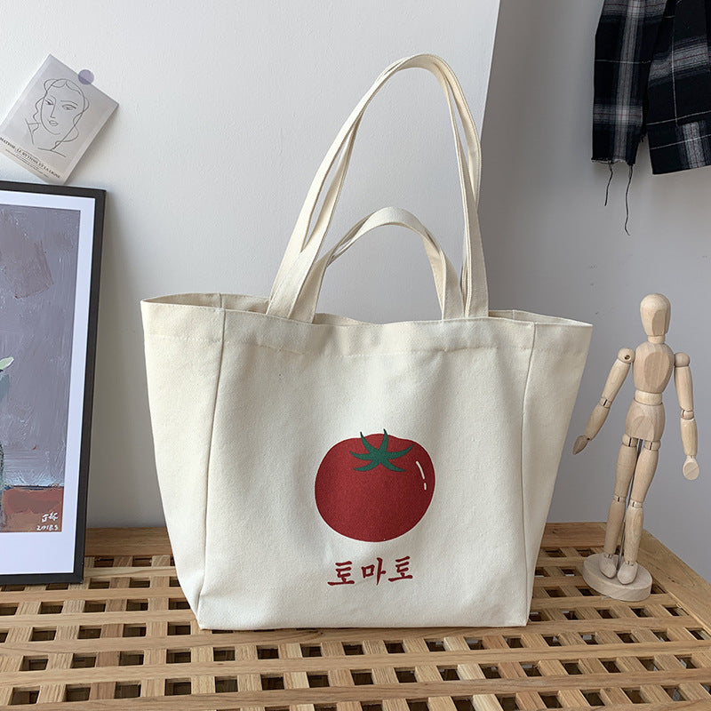 Lazy Wind Literary Japanese And Korean Ins Simple Large Capacity Letter Students Class Schoolbag Summer