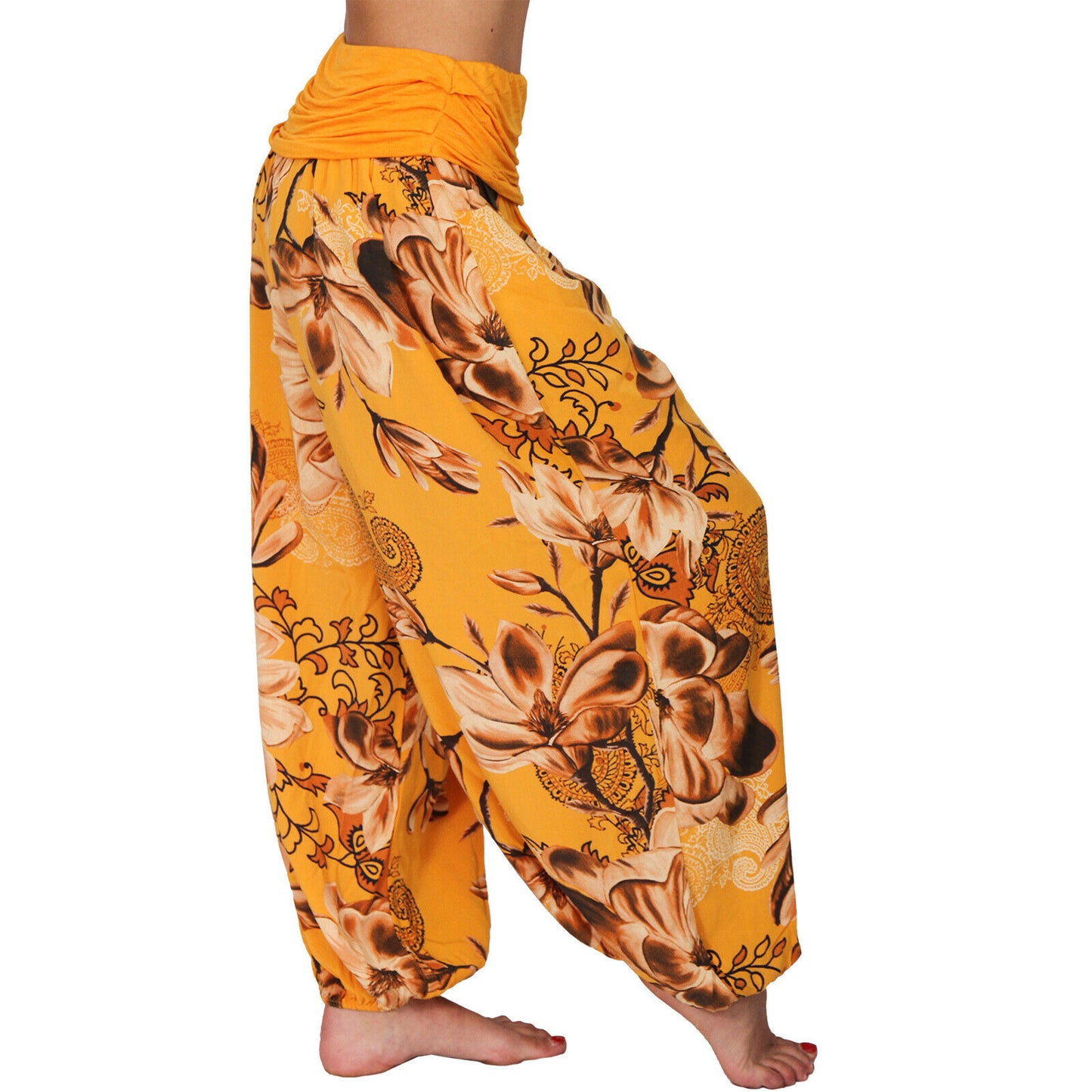 European And American Printed Loose Casual Wide-leg Harem Pants