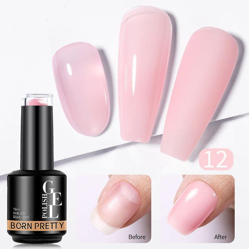 Nail Color Powder Transparent Function Phototherapy Plastic