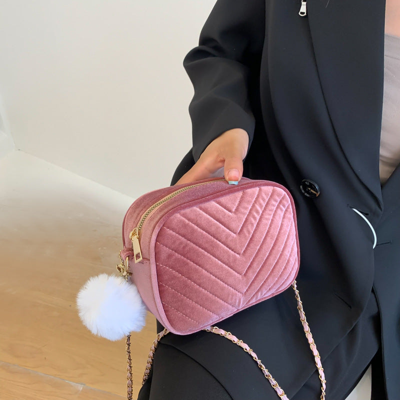 Women's Fashion Personality Popular Plush Bag Women