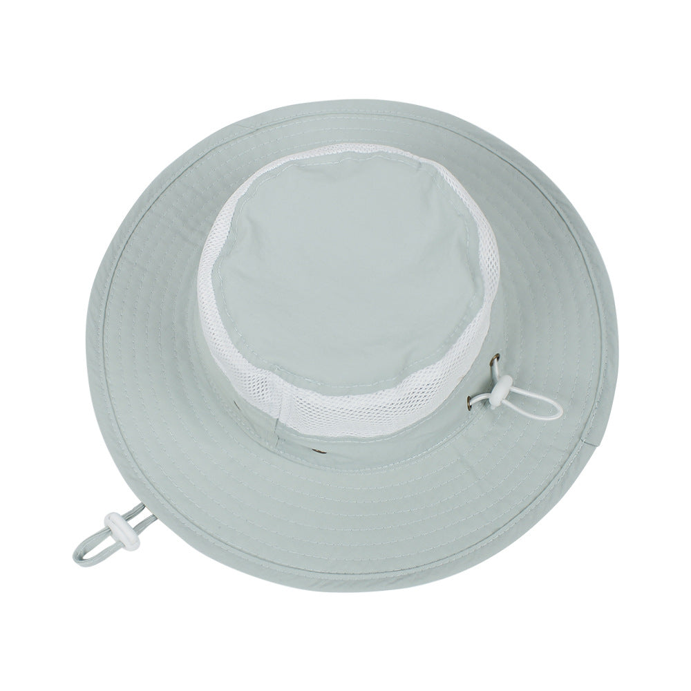 Children's Sunshade New Mesh Stitching Outdoor Fisherman Hat