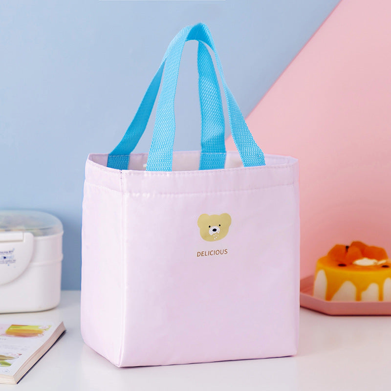 Macaron Color Large-capacity Heat Preservation And Fresh-keeping Portable Lunch Bag