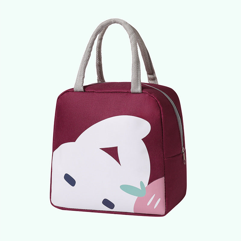 Fashion Aluminum Film Thickened Portable Lunch Bag