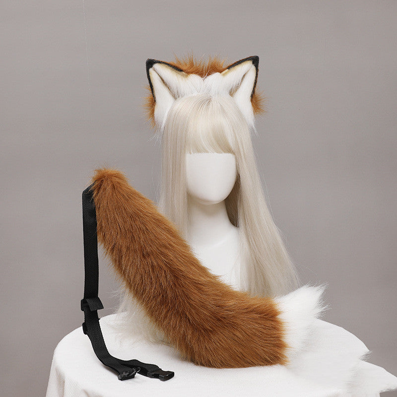 One Piece Dropshipping Handmade JK Headdress Lolita Headband Line Winder Fenille Cosplay Animal Ears Beast Tail Suit