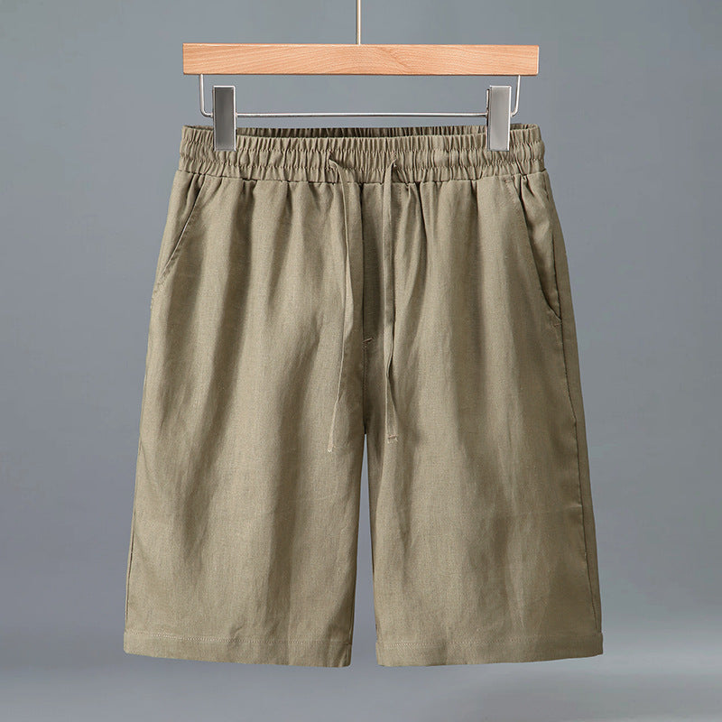 Men's Summer Loose Casual Pure Linen Shorts