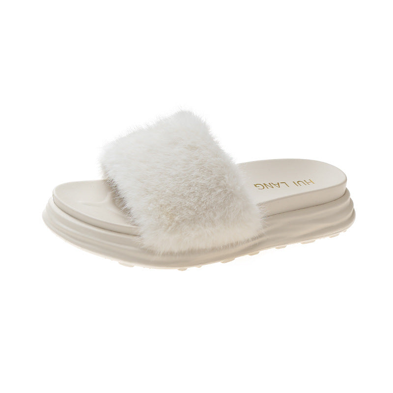 Fashionable Outer Wear Netflix One-piece Flat Bottom Comfortable Casual Sandals