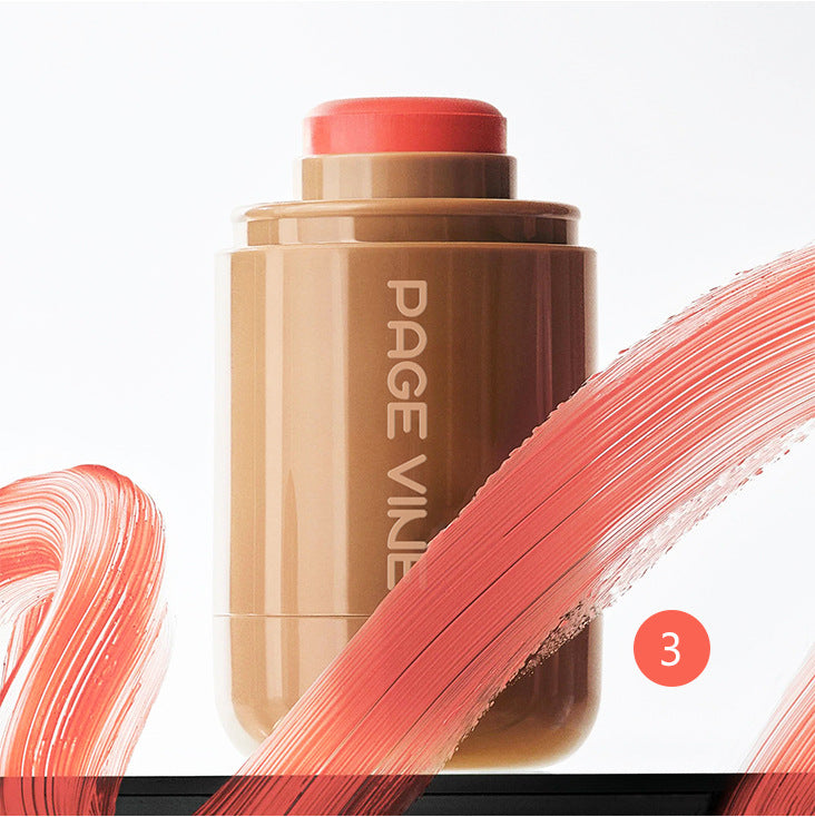 Pocket Blush Stick 6 Color Lip Cheek Water Light Stick