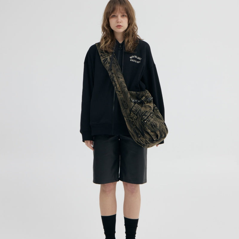 Denim Tassel 'wacky Washed Punk Bag