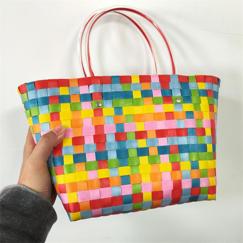 Women's Fashion Diagonal Basket Woven Bag