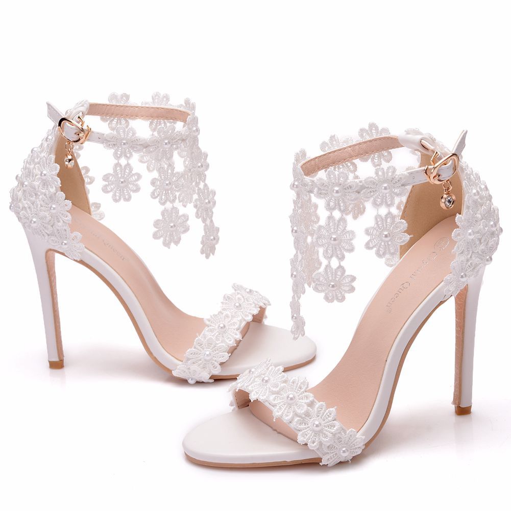 Tassel Sandals White Word Buckle Shoes Fashion