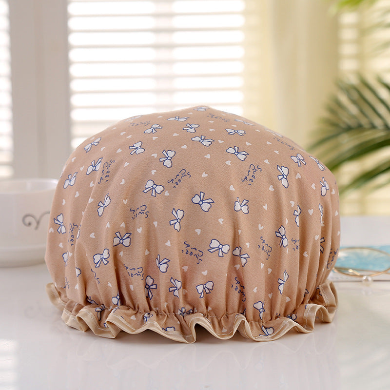 Double-layer Waterproof Shower Cap Disposable Hair