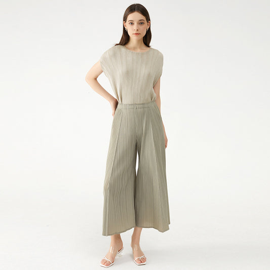 Stitching Thin Comfortable Loose High Waist Women
