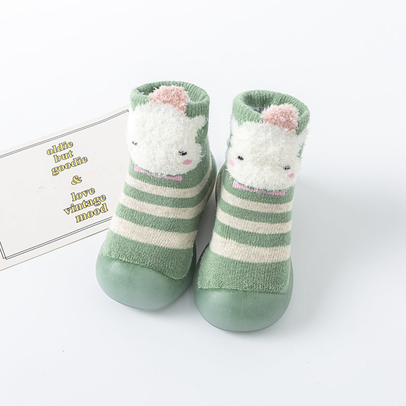 Children's Baby Toddler Mid-tube High-top Socks Floor Shoes