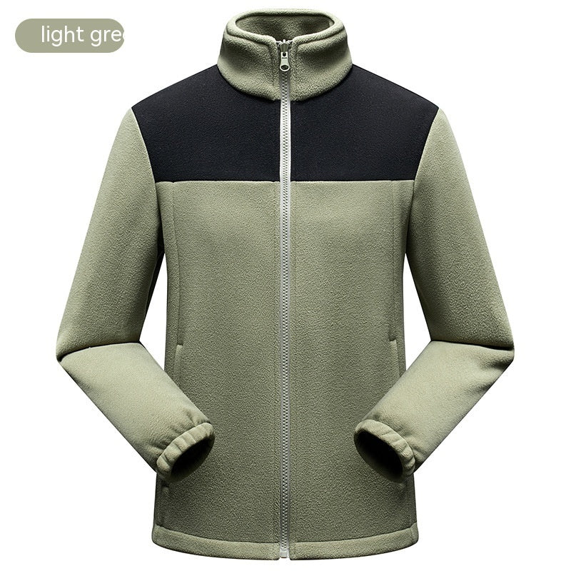 Jacket Men's And Women's Color Matching Warm