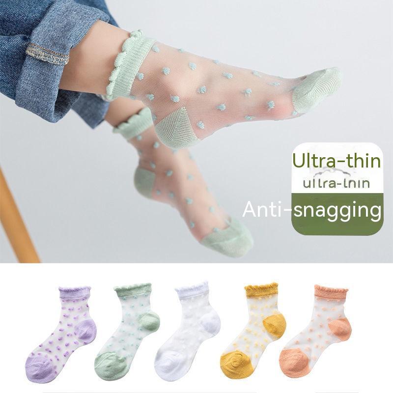 Summer Thin Breathable Ankle Transparent Stockings