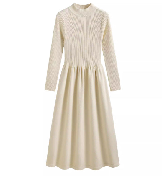 Womens Petite Long Knitted Sweater Dress For Layering