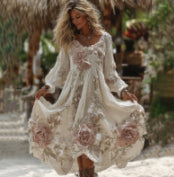 New Autumn American-Style Fashionable Casual Halloween Dress With Digital Print