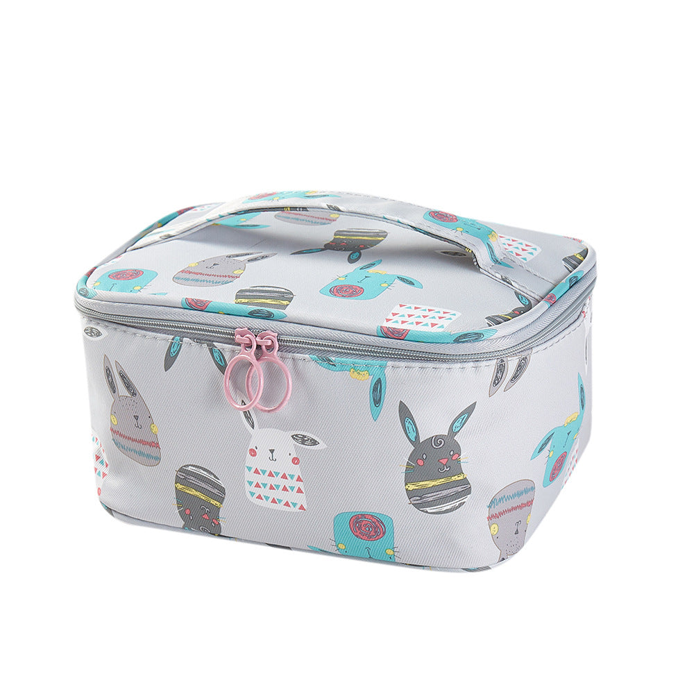 Cartoon Portable Square Large Capacity Travel Toiletry Bag
