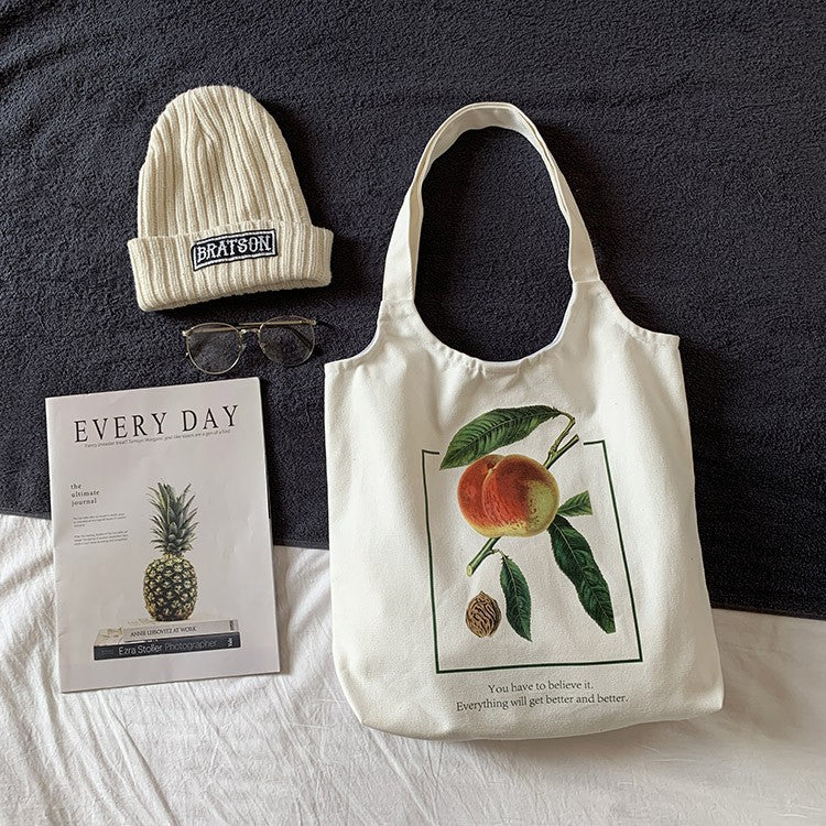 Insimple Handheld Printed Canvas Bag