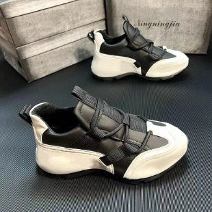 Women's Plus Size Thick Sole Colorblock Casual Sports Shoes