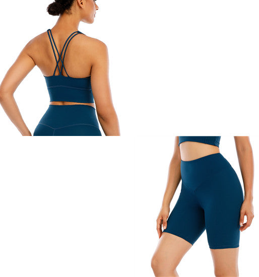 New Net Celebrity Yoga Women's Five-point Pants Stretch Tight