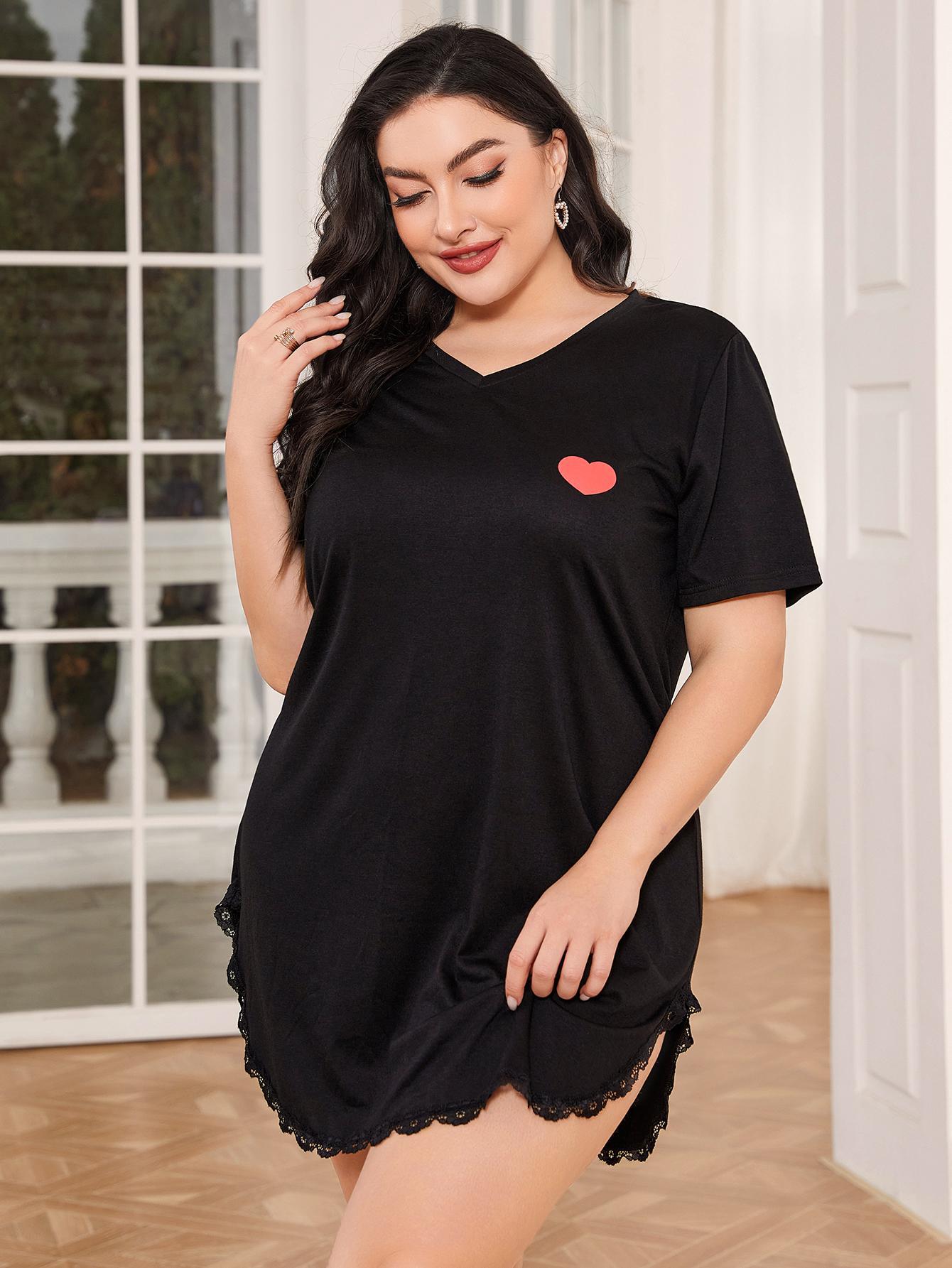 European And American Plus Size Pajamas Women's Summer