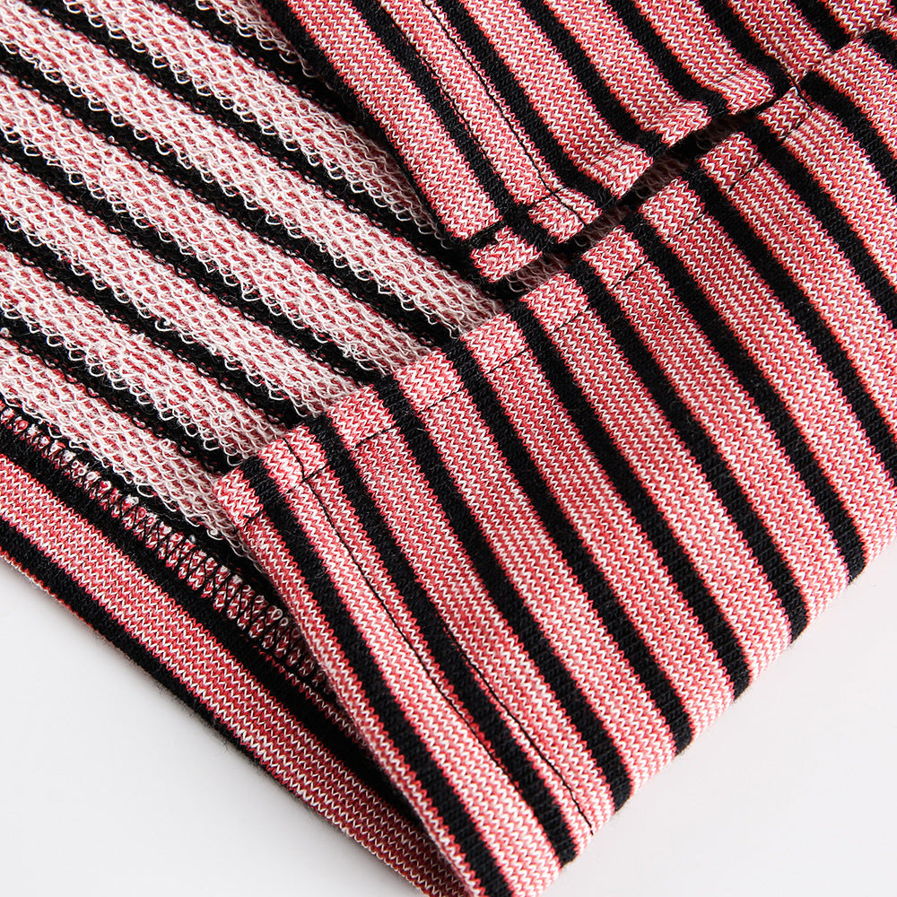Loose Knitted Striped Long Sleeve Men's And Women's Same Spring And Autumn
