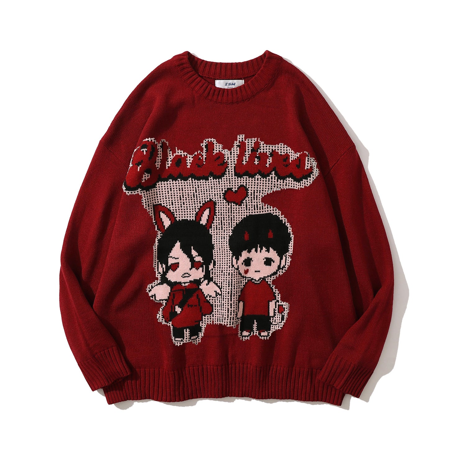 Knit Sweater Men's Ins Tide Brand Crew Neck Sweater