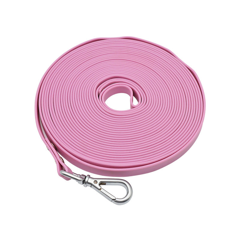 Pet Supplies PVC Embossed Lengthened Hand Holding Rope Waterproof Dog Walking