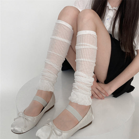 Temperament Bubble Screw Type Vertical Bar Foot Sock