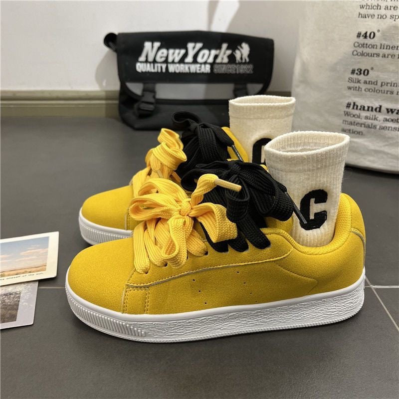 Niche Vintage Chunky-soled Sneakers For Men