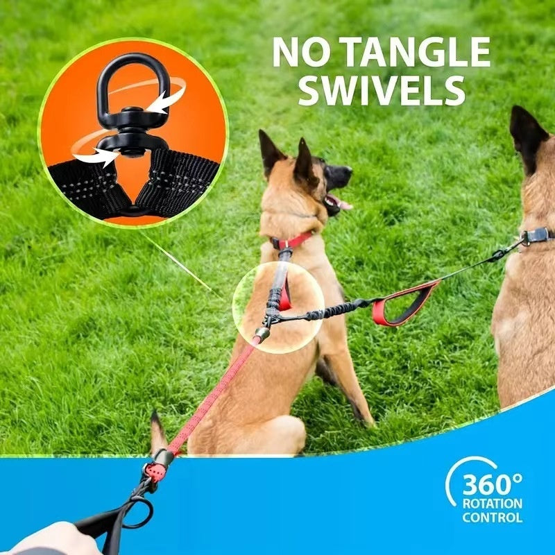 Håndholdt hundetov til store hunde eksplosionssikker dobbelt hundesnor