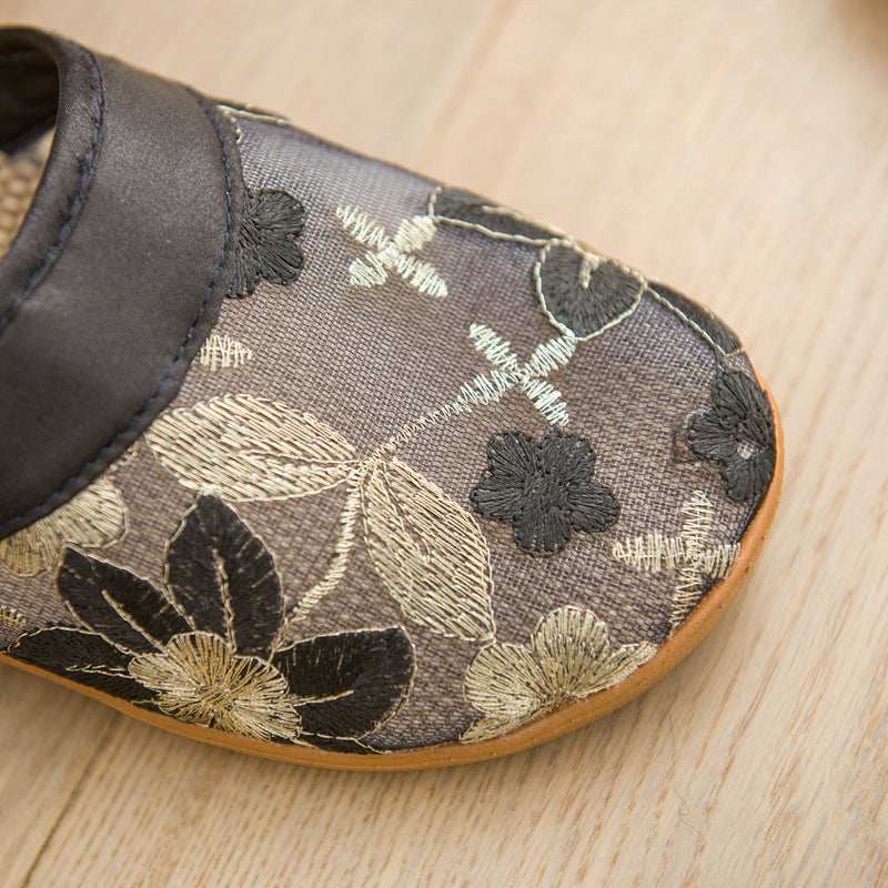 Lace Home Cool Women's Indoor Linen Slippers