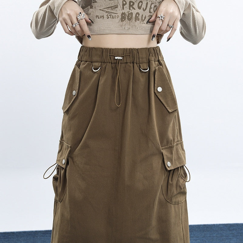Women's American-style Retro Denim Skirt