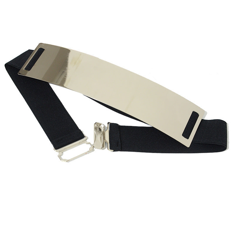 Europe And America Hot Selling Fashion Sequin Mirror Metal Belt