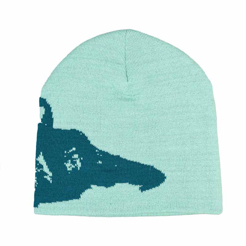 Letter Jacquard Thermal Pullover Knitted Hat