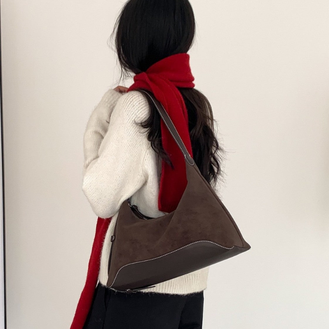 Unique, Niche Brown-toned Commuter Underarm Shoulder Bag