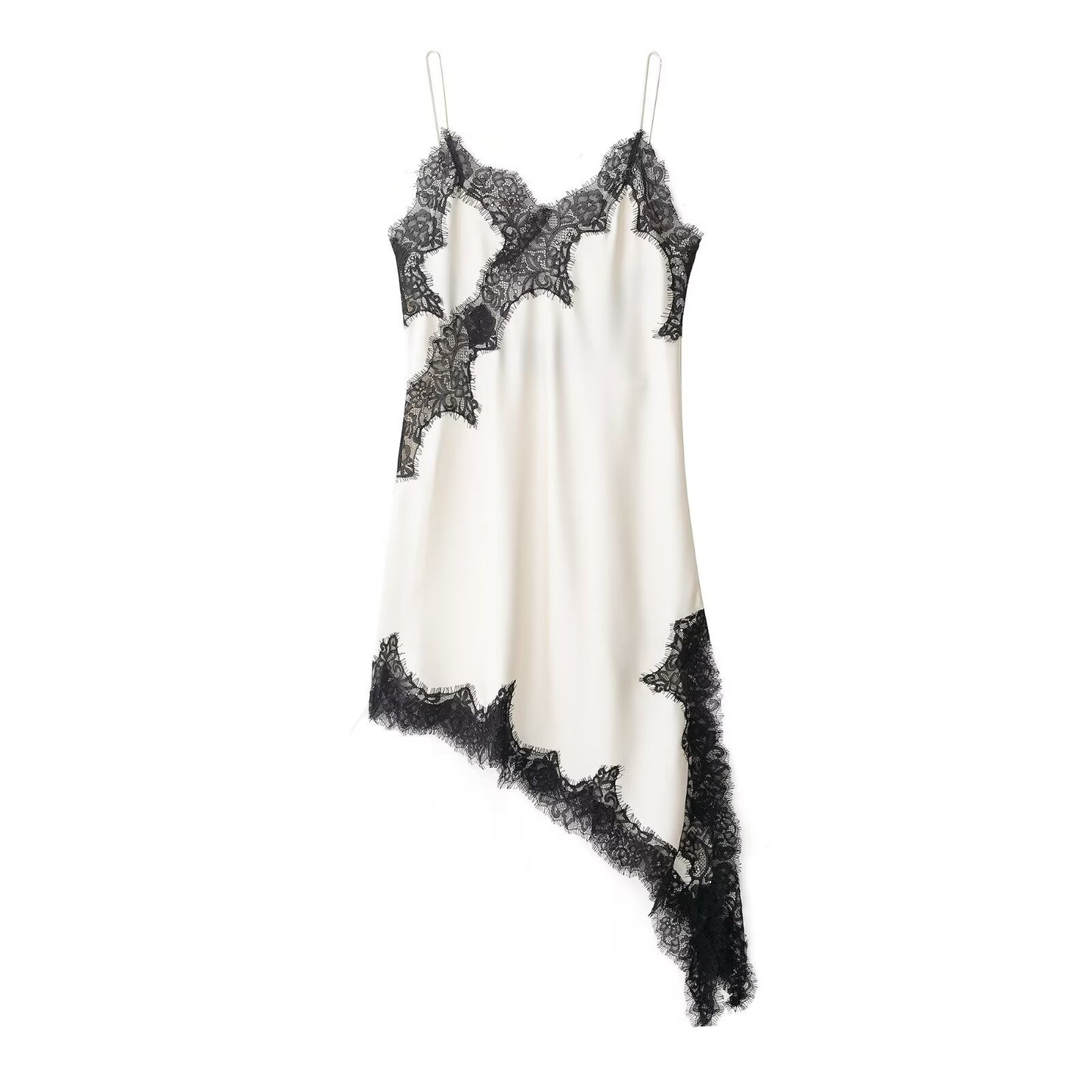 Asymmetric Lace Camisole Dress For Women