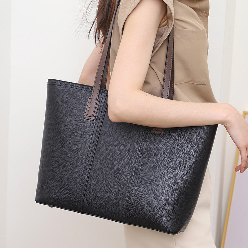 Large Capacity Totes Women's Fashion One-shoulder Commuter All-match Bag