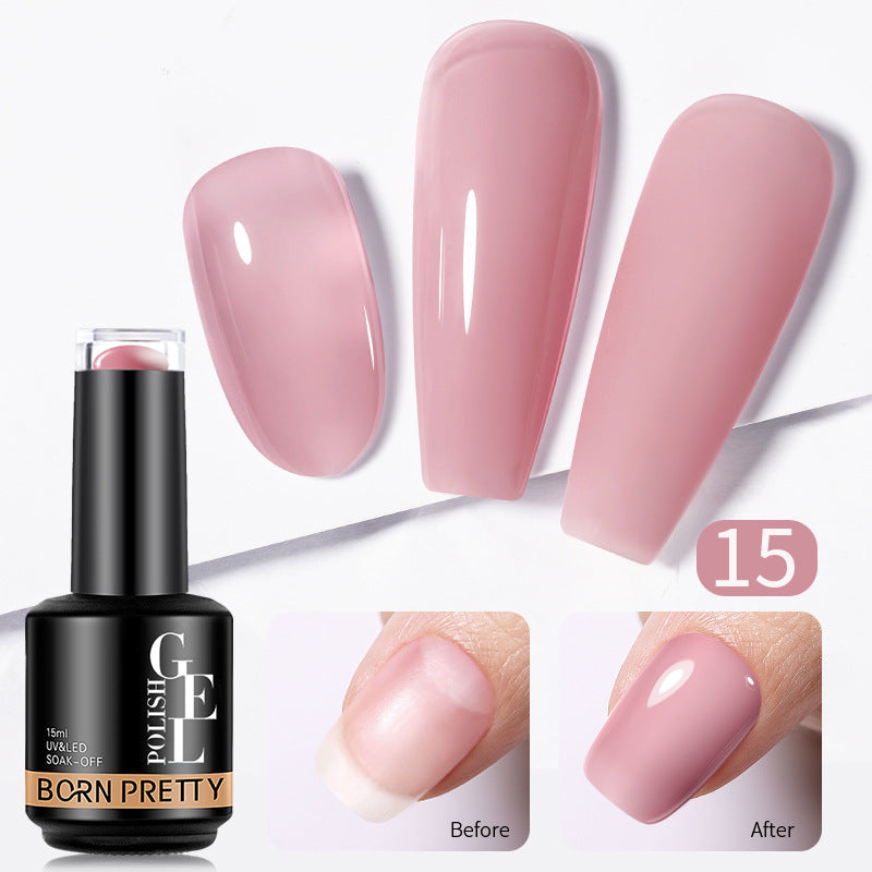 Nail Color Powder Transparent Function Phototherapy Plastic