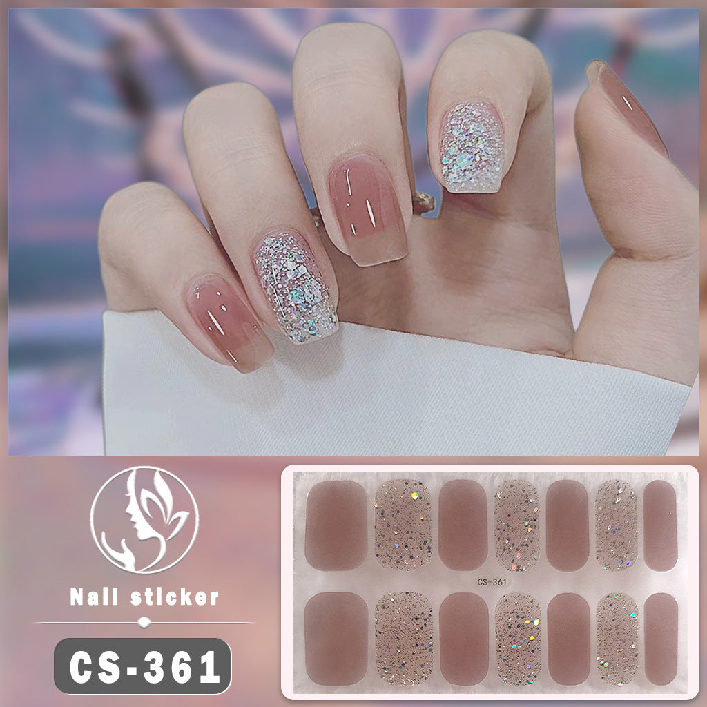Waterproof Solid Color Nail Art Nail Shaped Piece