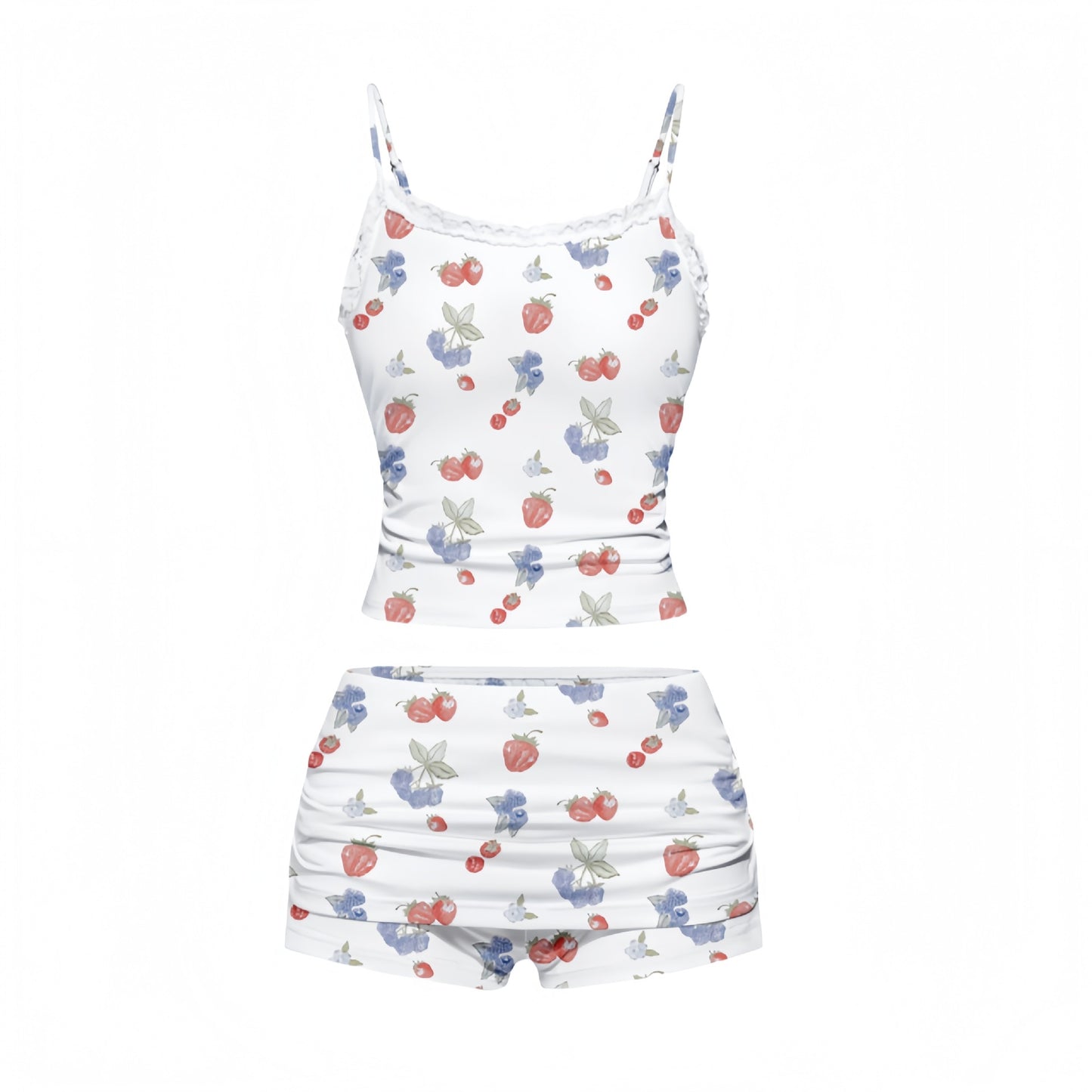 Womens Floral  Slim-Fit Camisole With Straps