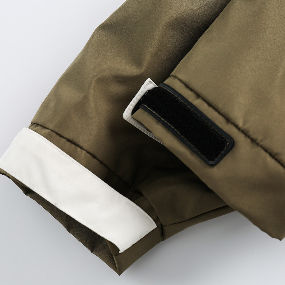 Stitching Contrast Color Men's Assault Jacket