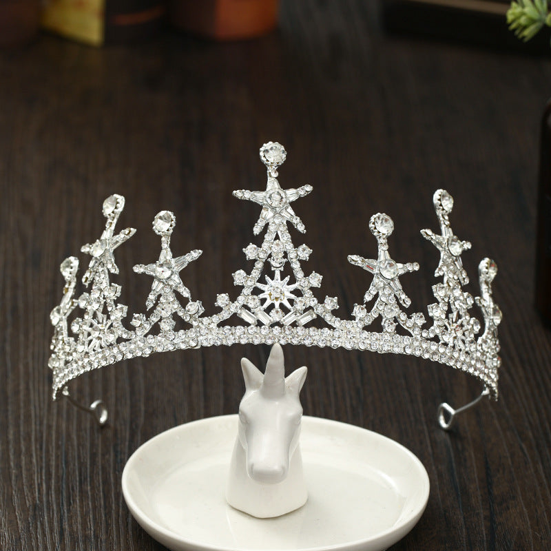 Bridal XINGX Shape Crystal Crown Hair Ornament