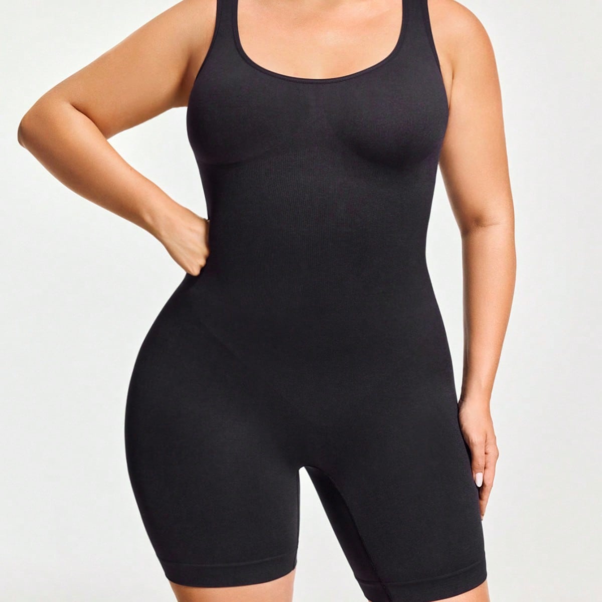 Full Body Shaper Bodysuit For Women - Seamless Tummy Control & Butt Lift Mid-Thigh Shapewear